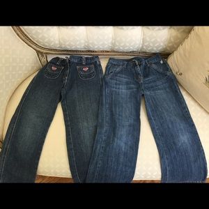 2 pairs of Janie and Jack girls’ jeans 5T